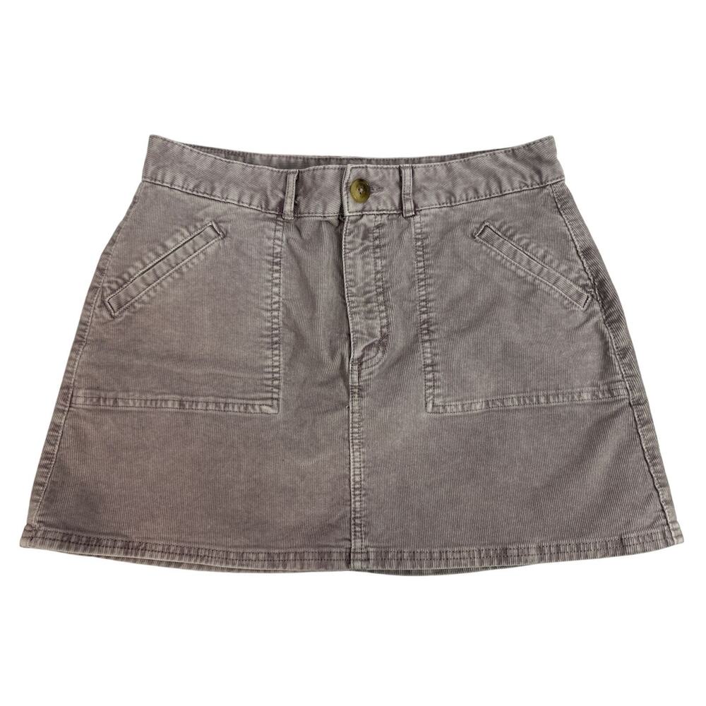 American Eagle Outfitters Purple Corduroy Mini Skirt Size 10